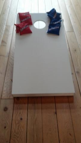 Board for corn hole game front view