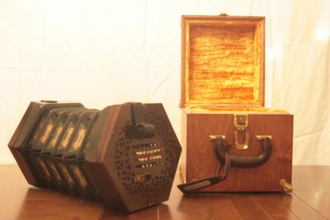 Concertina case with concertina
