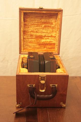 Concertina case with concertina inside
