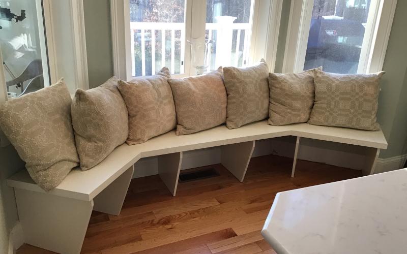 Custom window seat bench