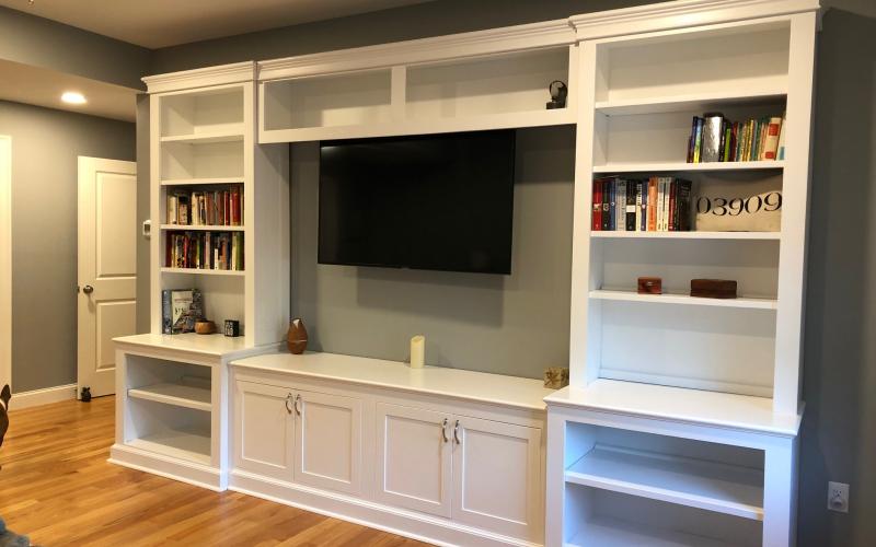 Full wall bookcase